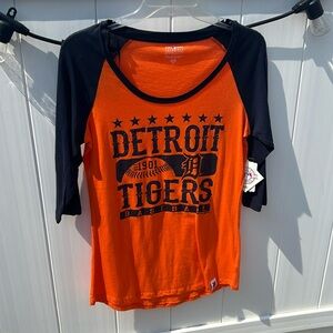 Detroit tigers baseball tee bedazzled